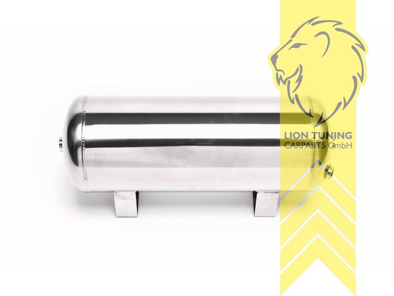 chrom, Aluminium, 460 x 165 x 205, 2 x G1/4 Zoll 2x G3/8 Zoll, 11,5 Liter, Eintragungsfrei / keine Eintragung nötig